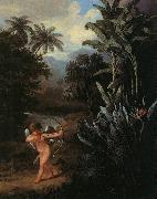 Cupid Inspiring the Plants with Love